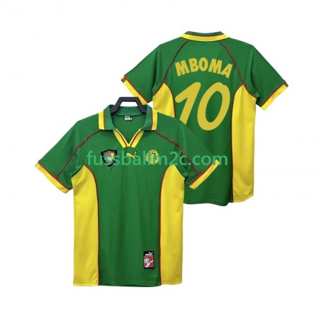 Fußballtrikots Kamerun MBOBA 10 Retro Heim Trikotsatz 1998